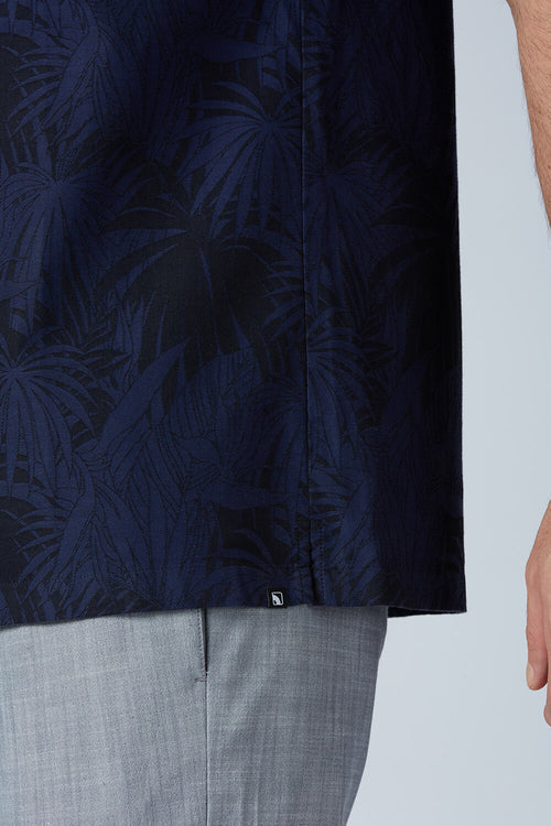 Cotton Jacquard Palm Shirt