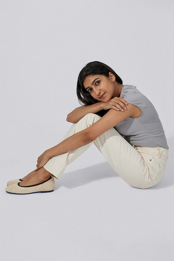 Neeman's Metallic Square Flats for Women | Ballerinas & Slip On Casual Shoes| Comfortable & Flexible