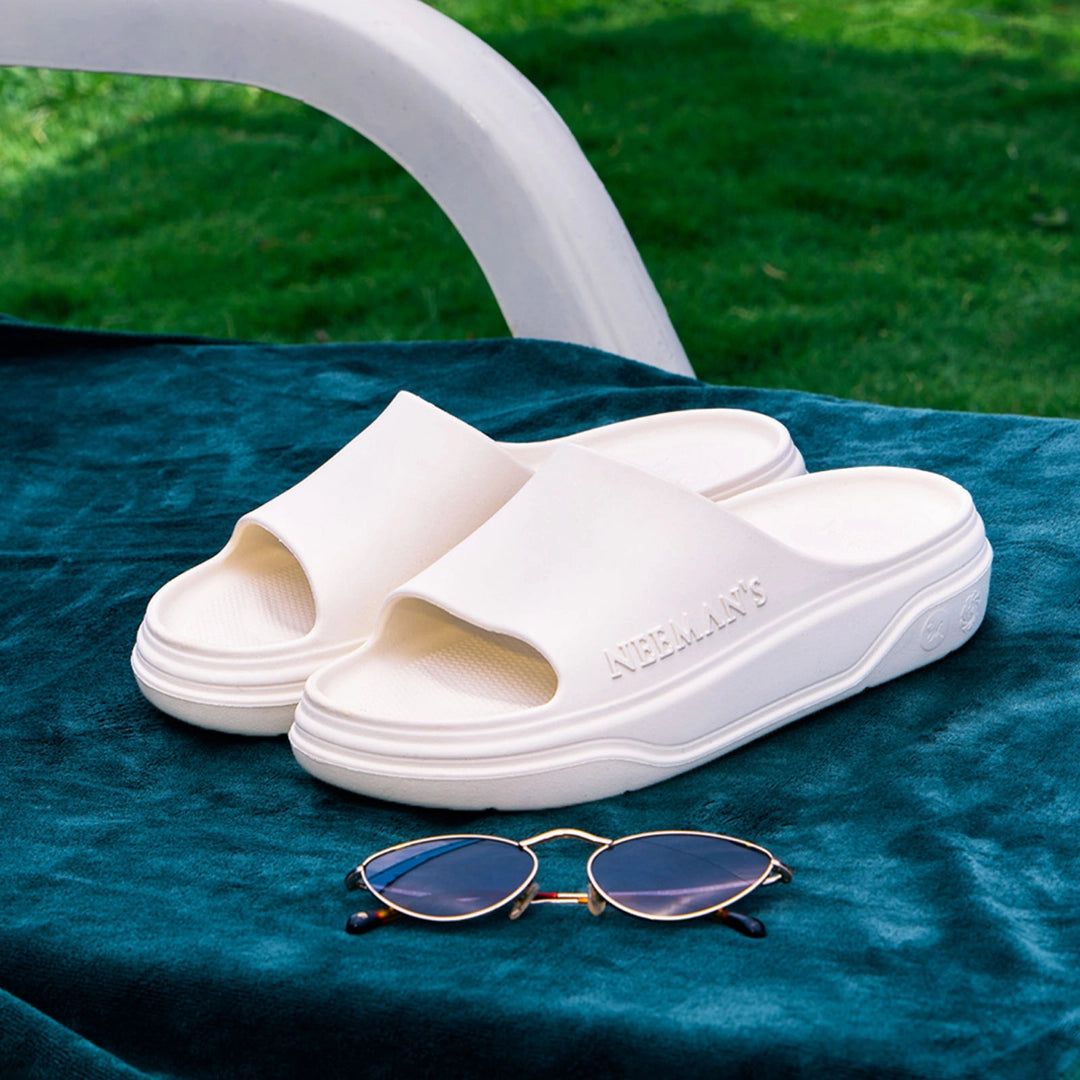 Neeman's Cushers Slides for Men | Enhanced with CushyVerse Technology for Superior Cushioning, Bounce & Full-Foot Comfort