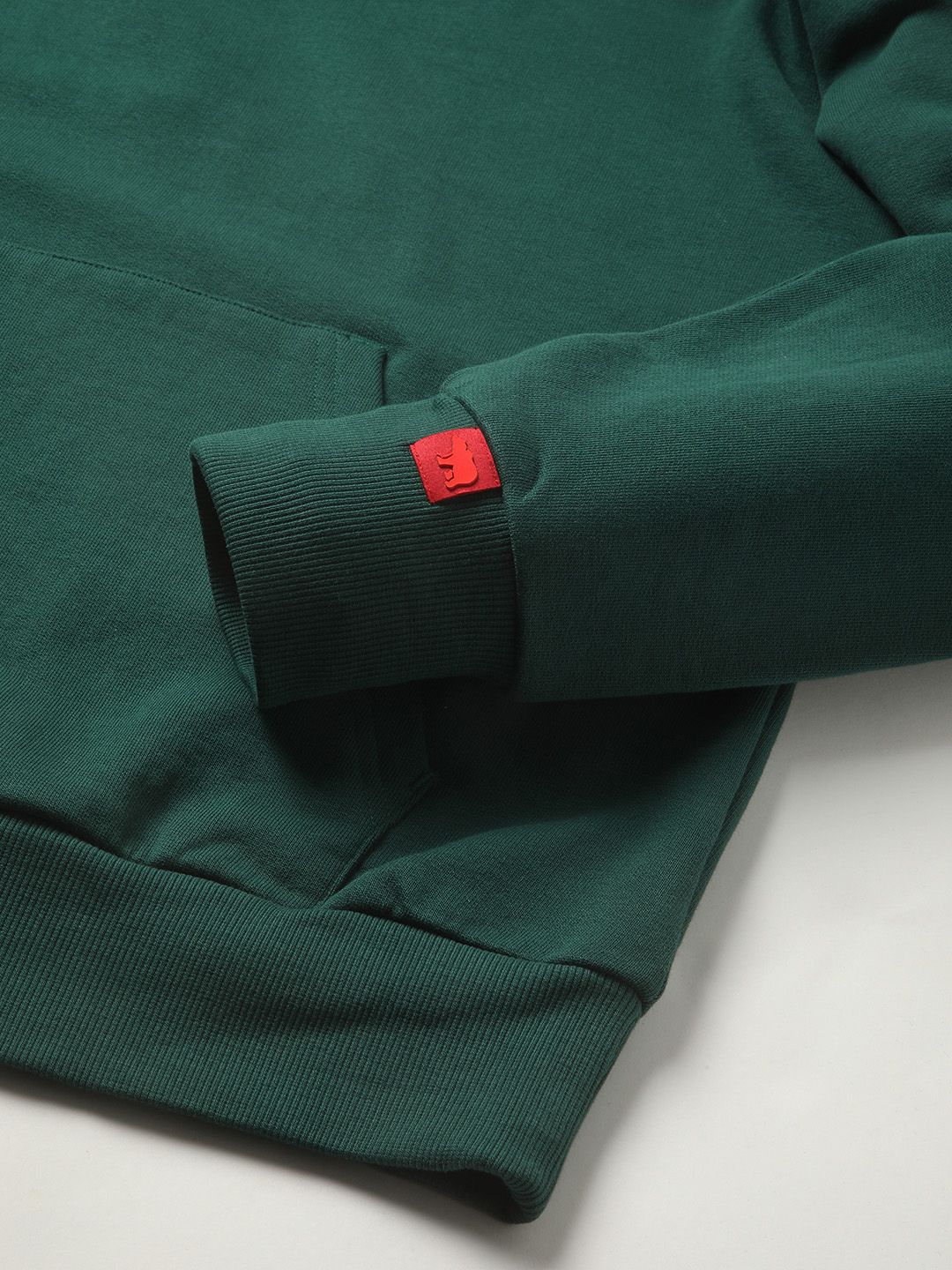 Hooded Pure Cotton Pullover Sweatshirt