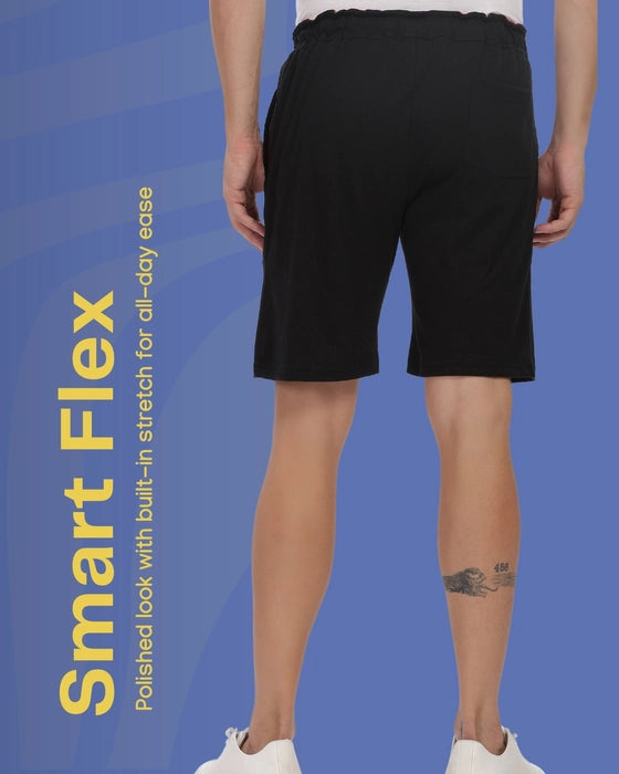 Everyday Cotton Shorts in Midnight Black