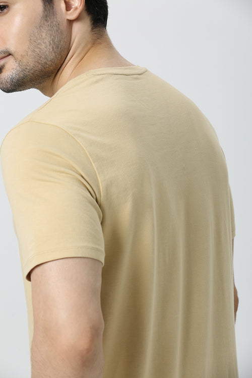 Essential Stretch T-Shirt (Skin & Salmon)