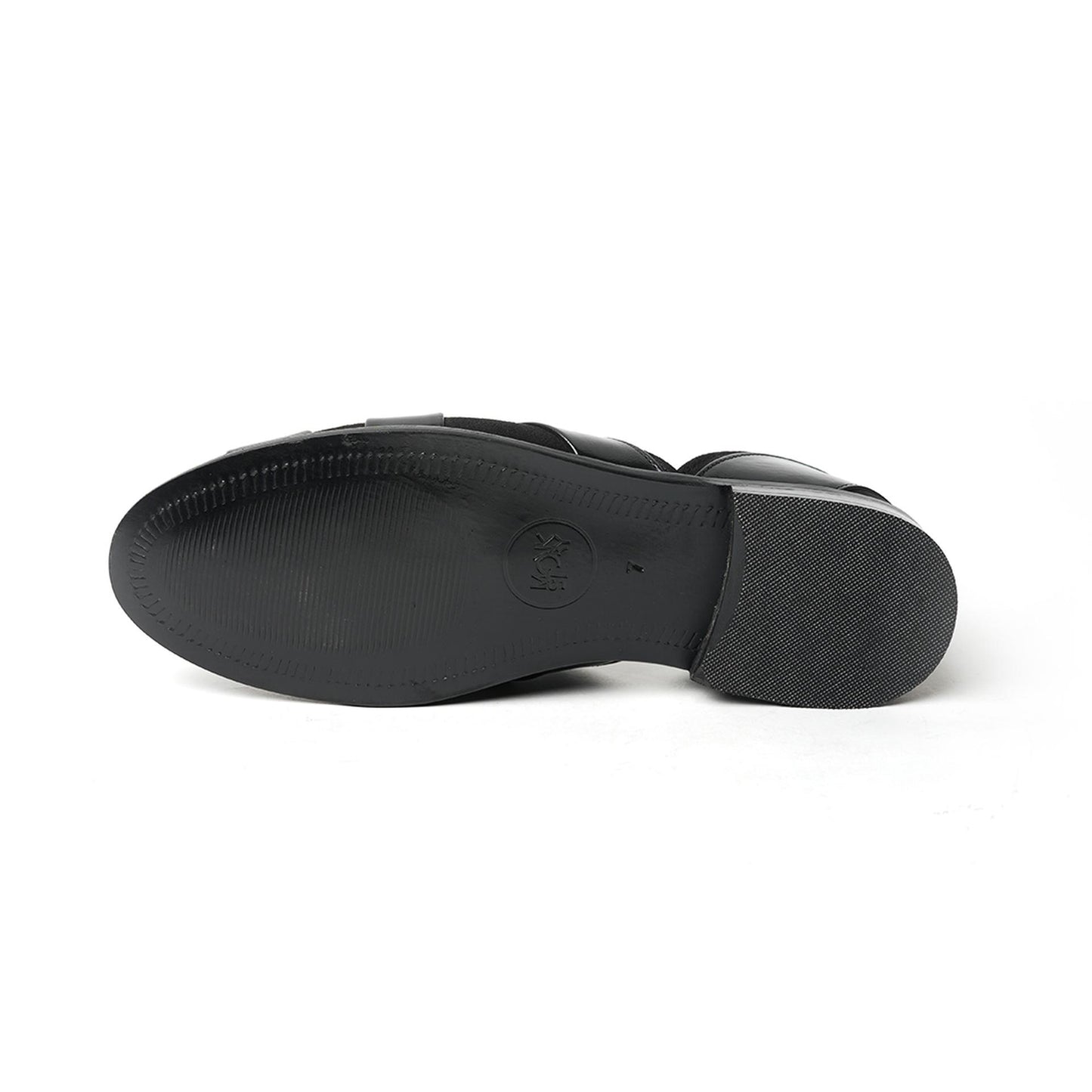 Monkstory Criss Cross Slip-On Sandal - Black