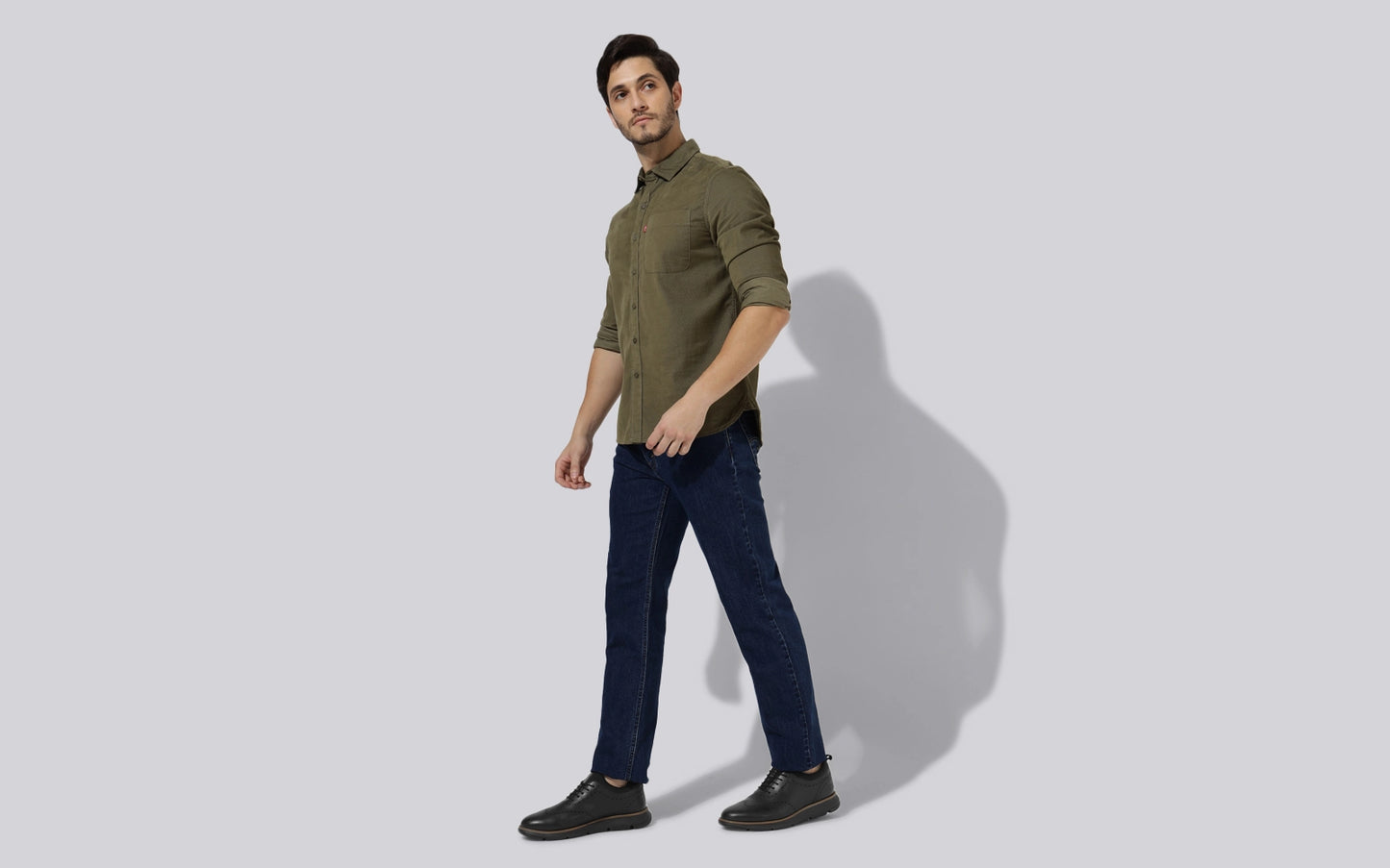 Neeman's Crossover Brogues for Men | Faux Leather (PU) on Mesh Base | Comfortable Semi-Casual Oxfords