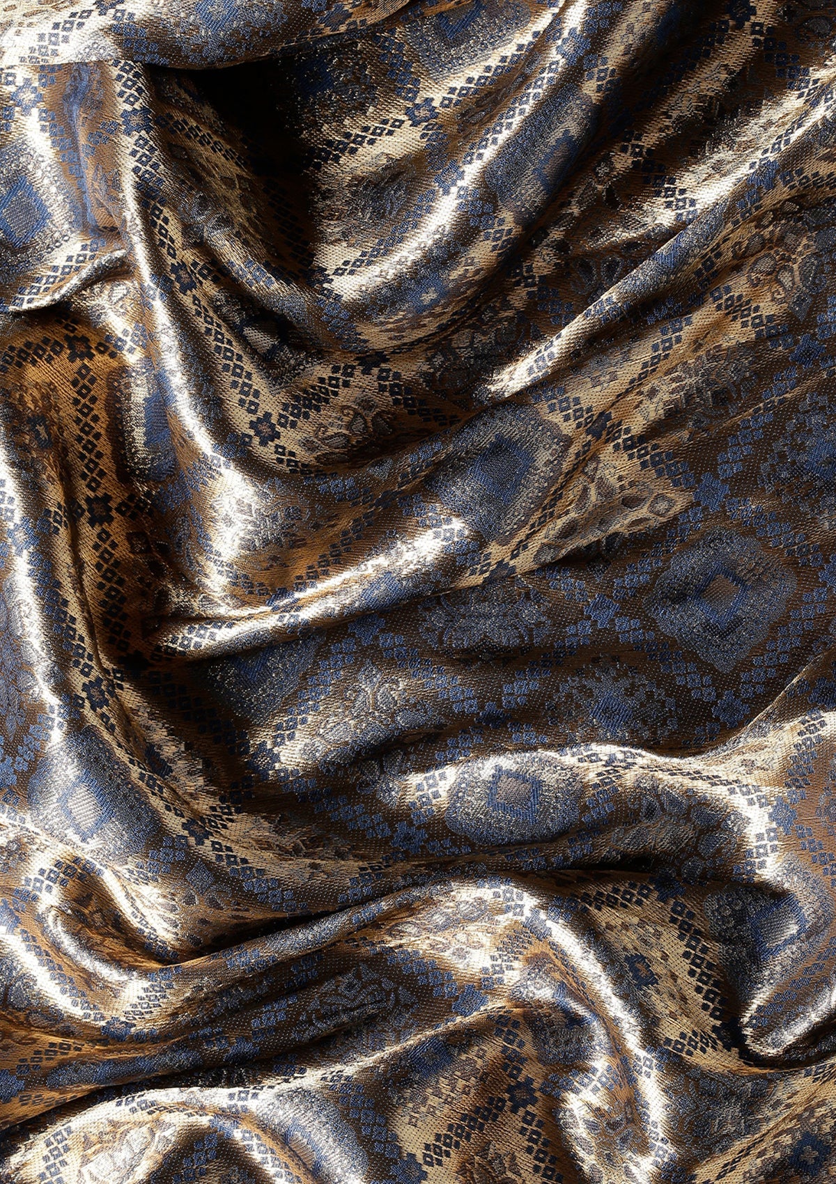 Dark Blue Banarasi Saree