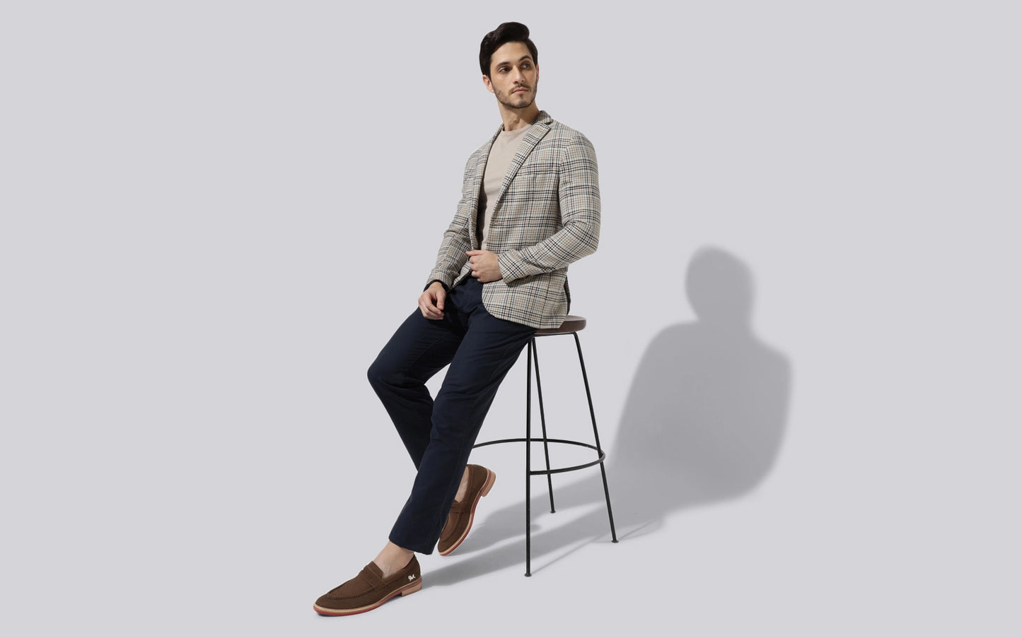 Neeman's Block Heel Loafers for Mens | Breathable Knit Upper Comfortable & Flexible EVA Sole