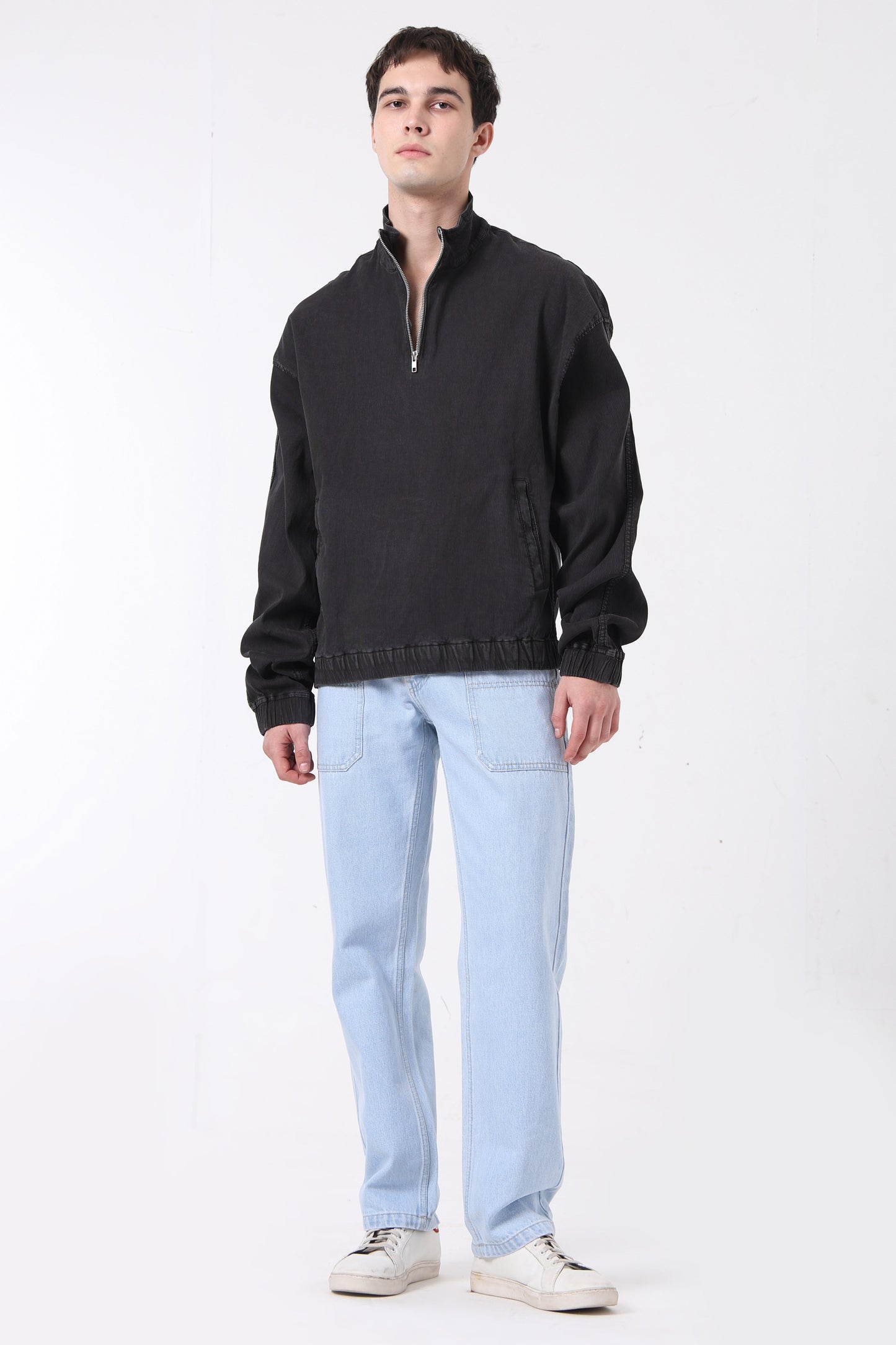 Corduroy Alpine Pullover - Black