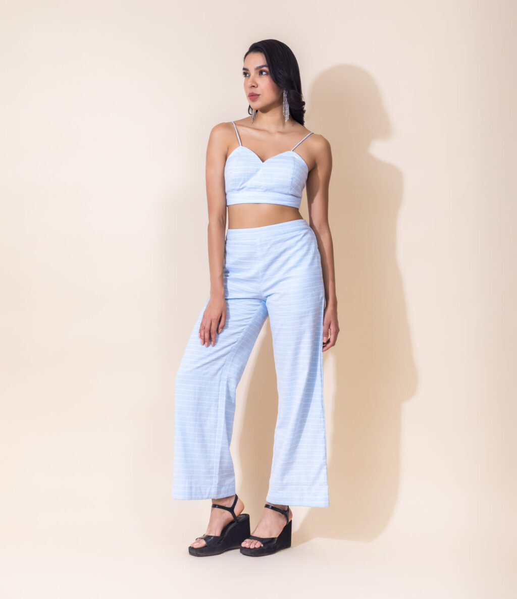 Striped Cotton Three-Piece Set