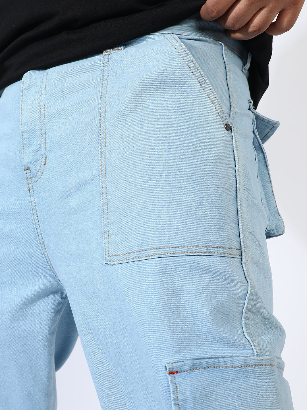 Utility Cargo Denim Jeans