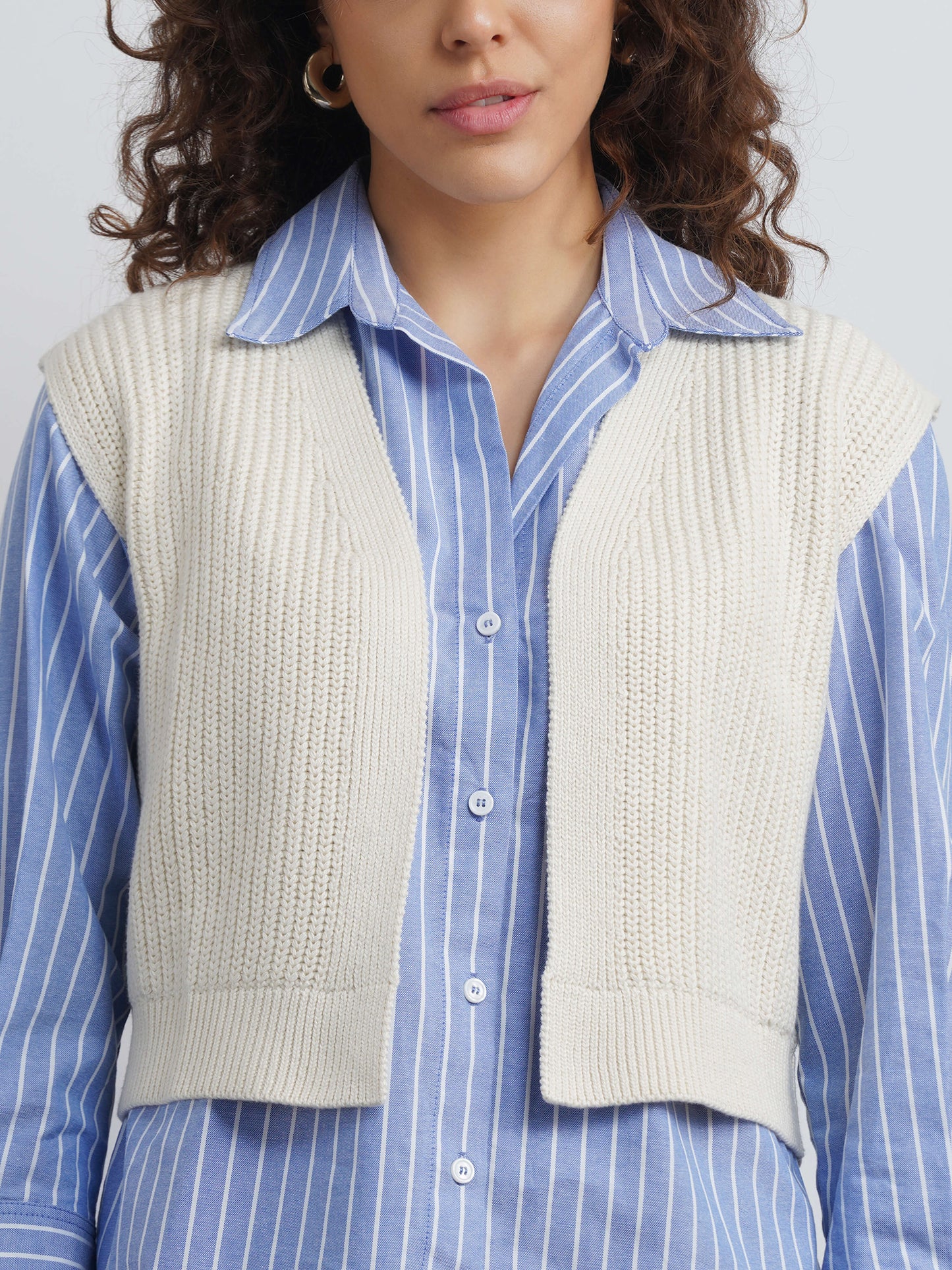 Aire Cotton Cardigan - White