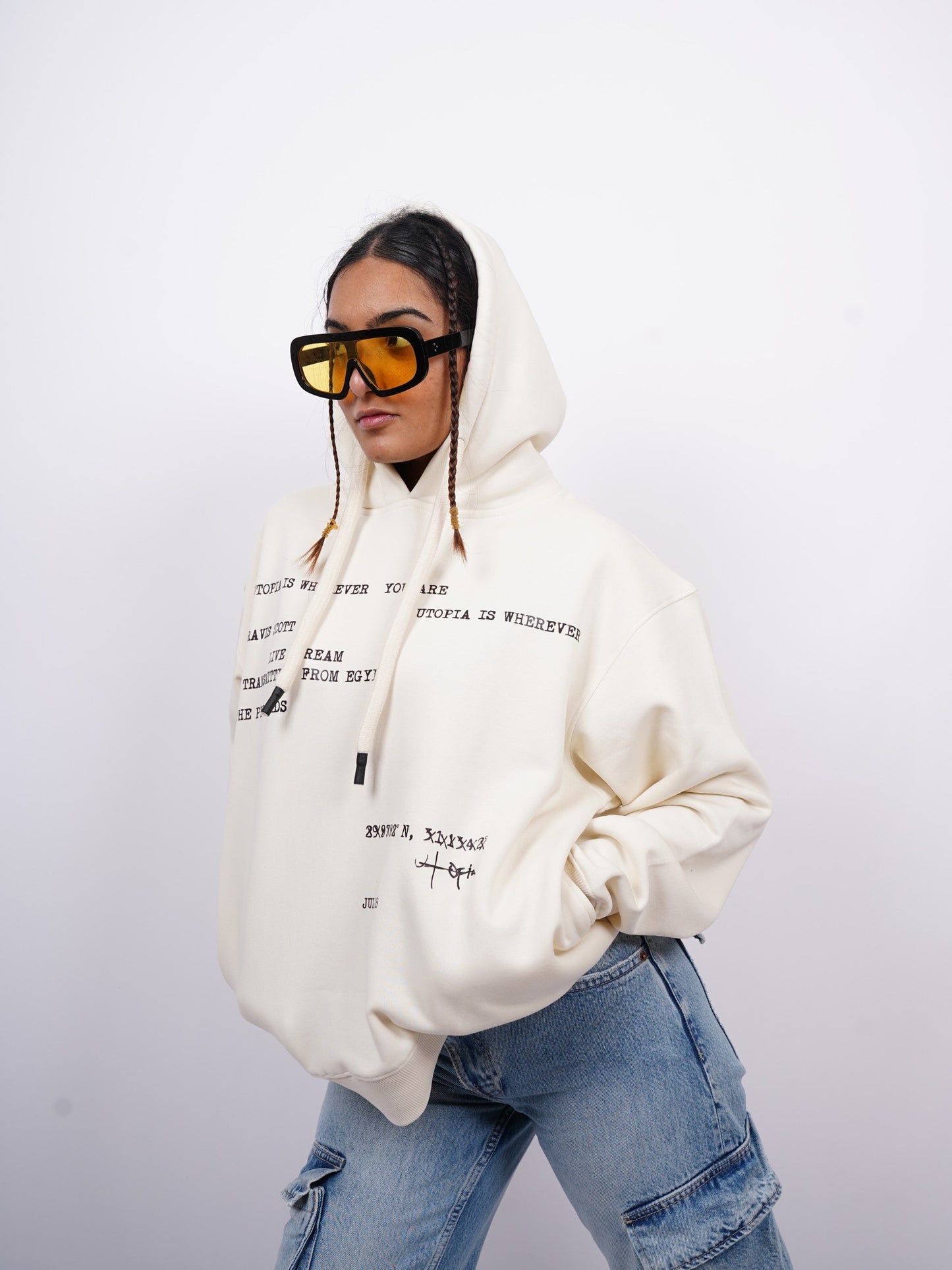 Travis Scott : The Pyramids : Heavyweight Baggy Hoodie For Men and Women