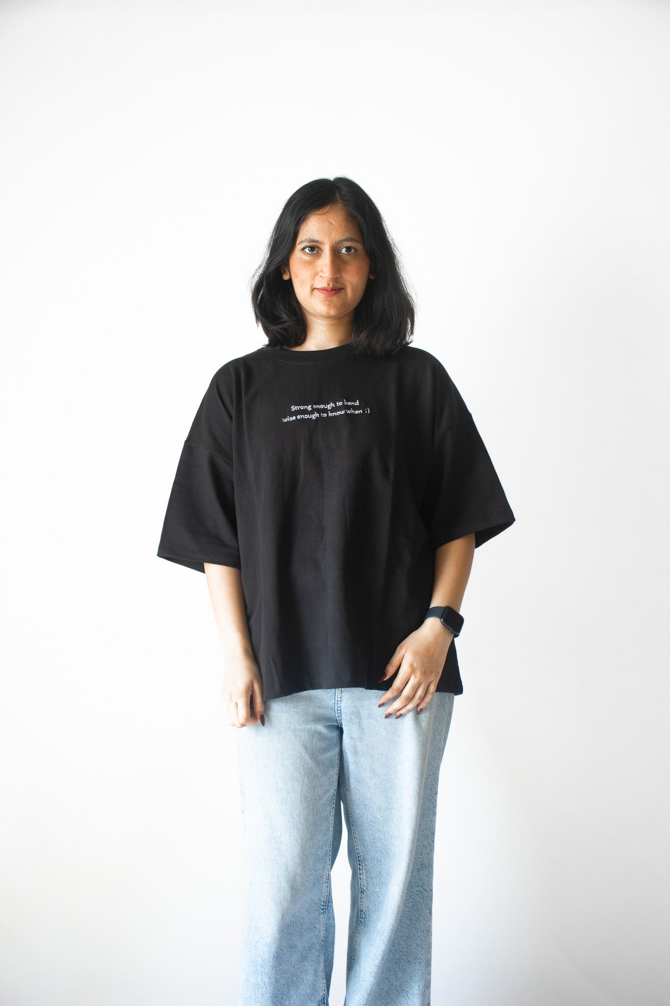 Oversized Tee In Black