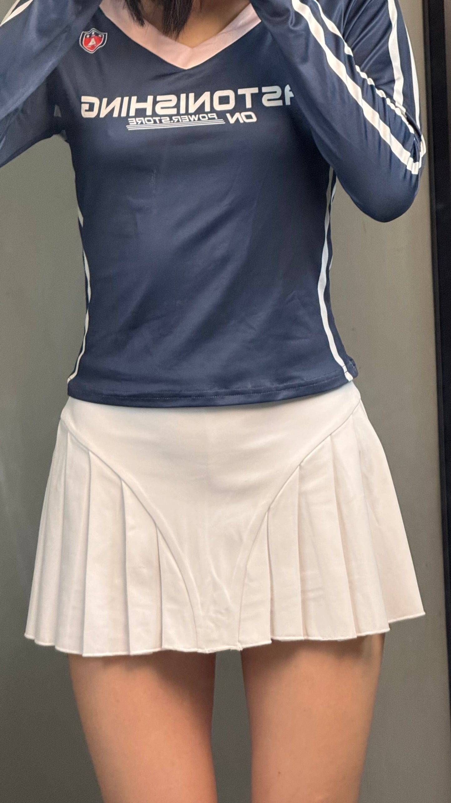 White Rival tennis skort