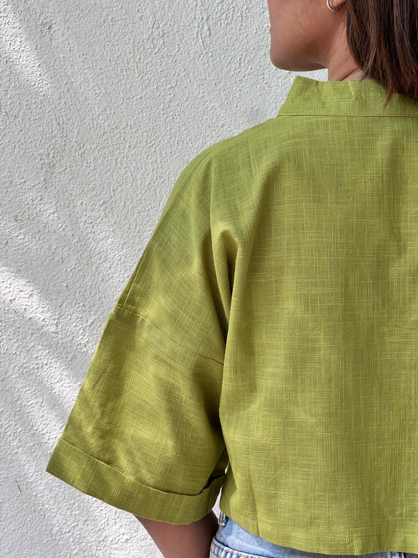 Olive Drizzle Crop Top