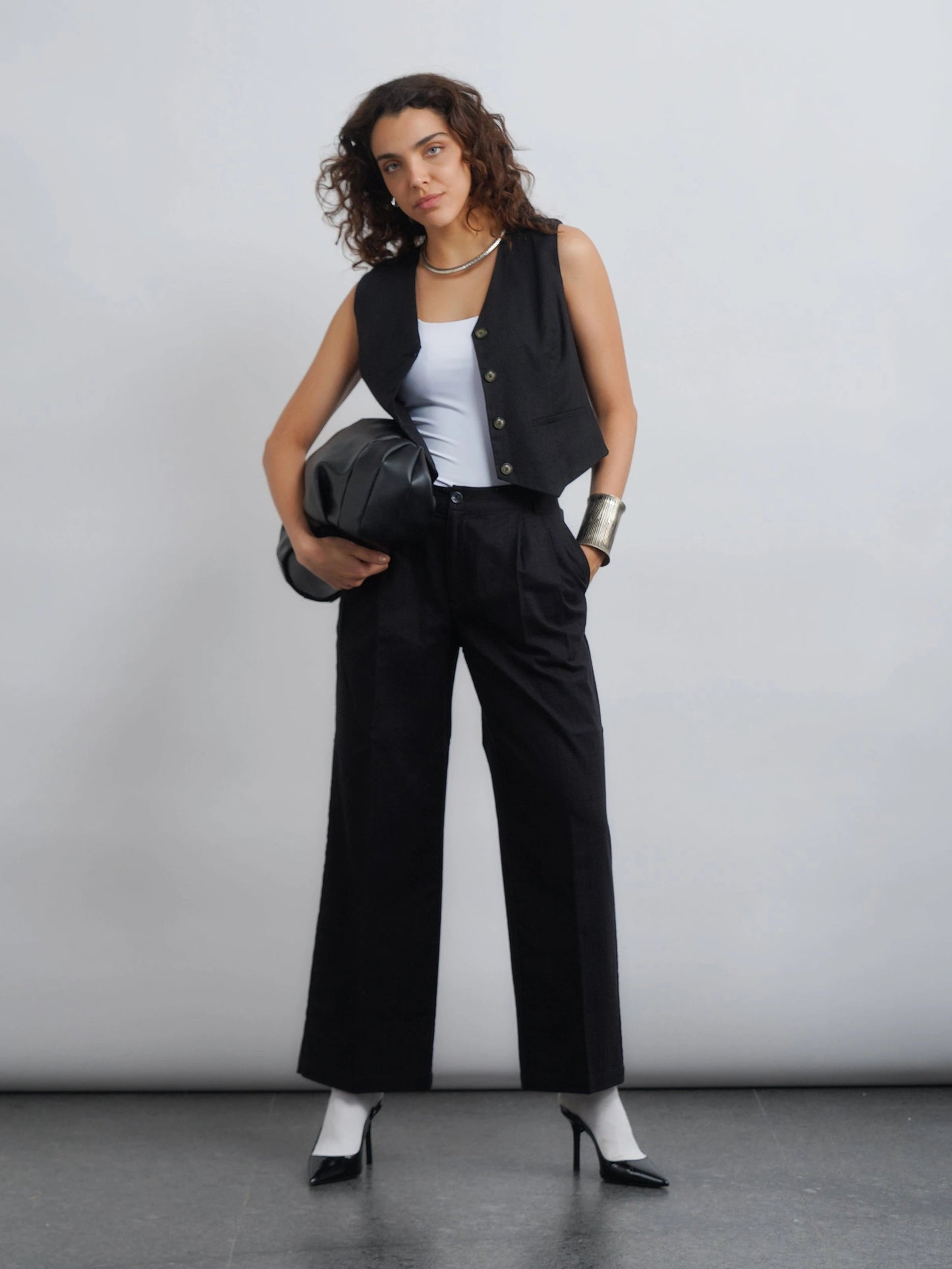 Riviera Wide Leg Pants - Black