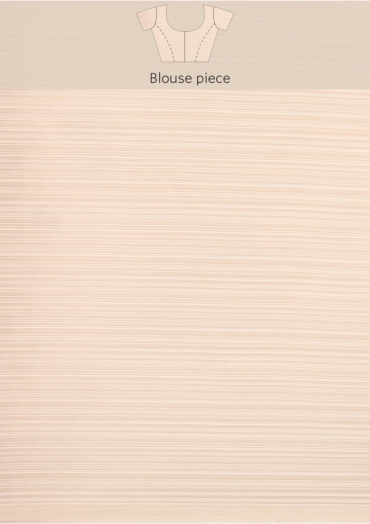 Pastel Orange Ombre Metallic Zari Striped Chiffon Saree