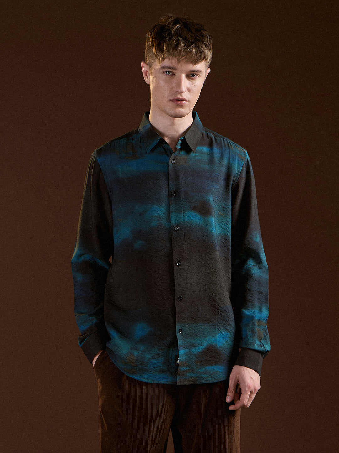 Multi-Color Digital Print Slim Fit Casual Shirt