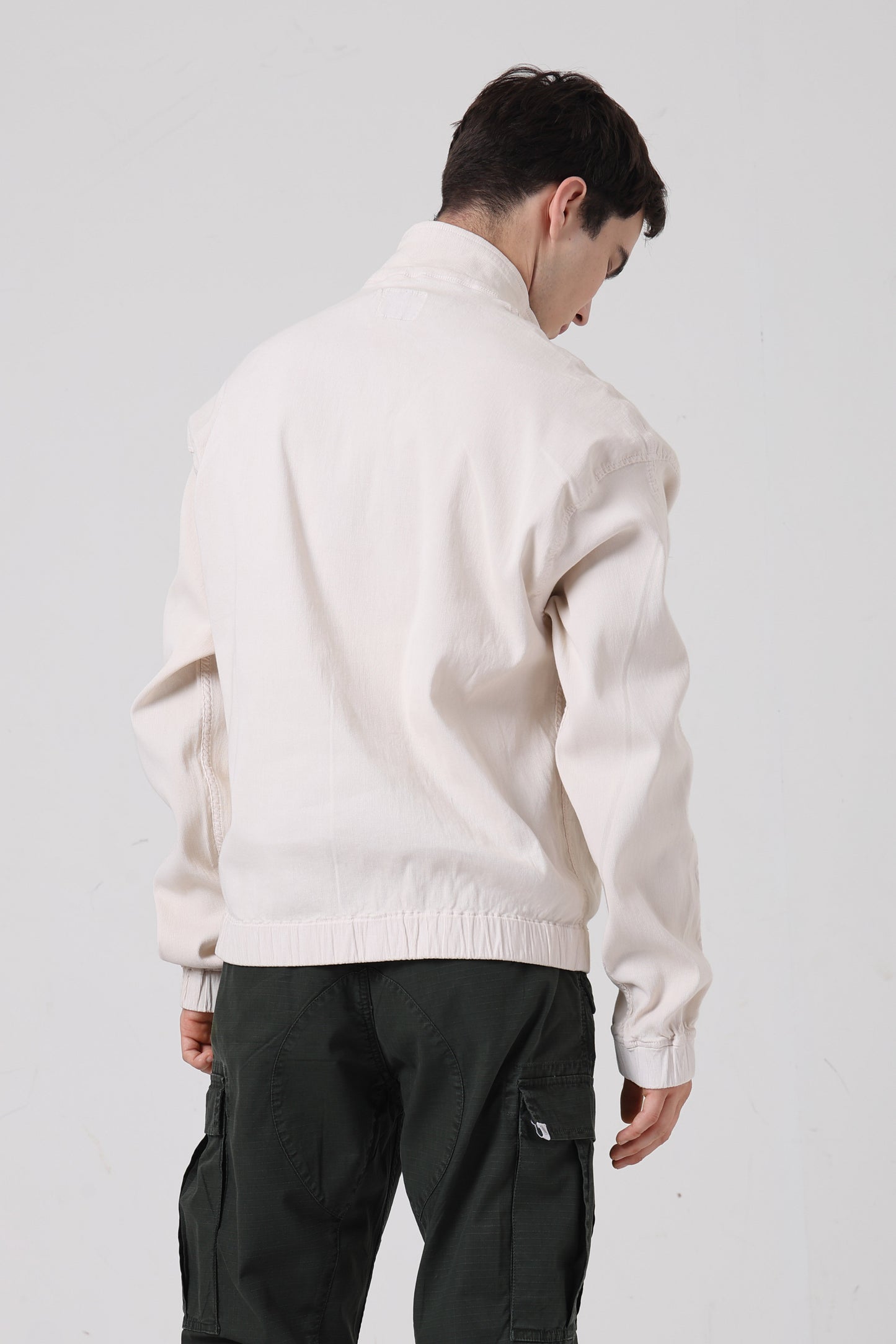 Corduroy Alpine Pullover- White