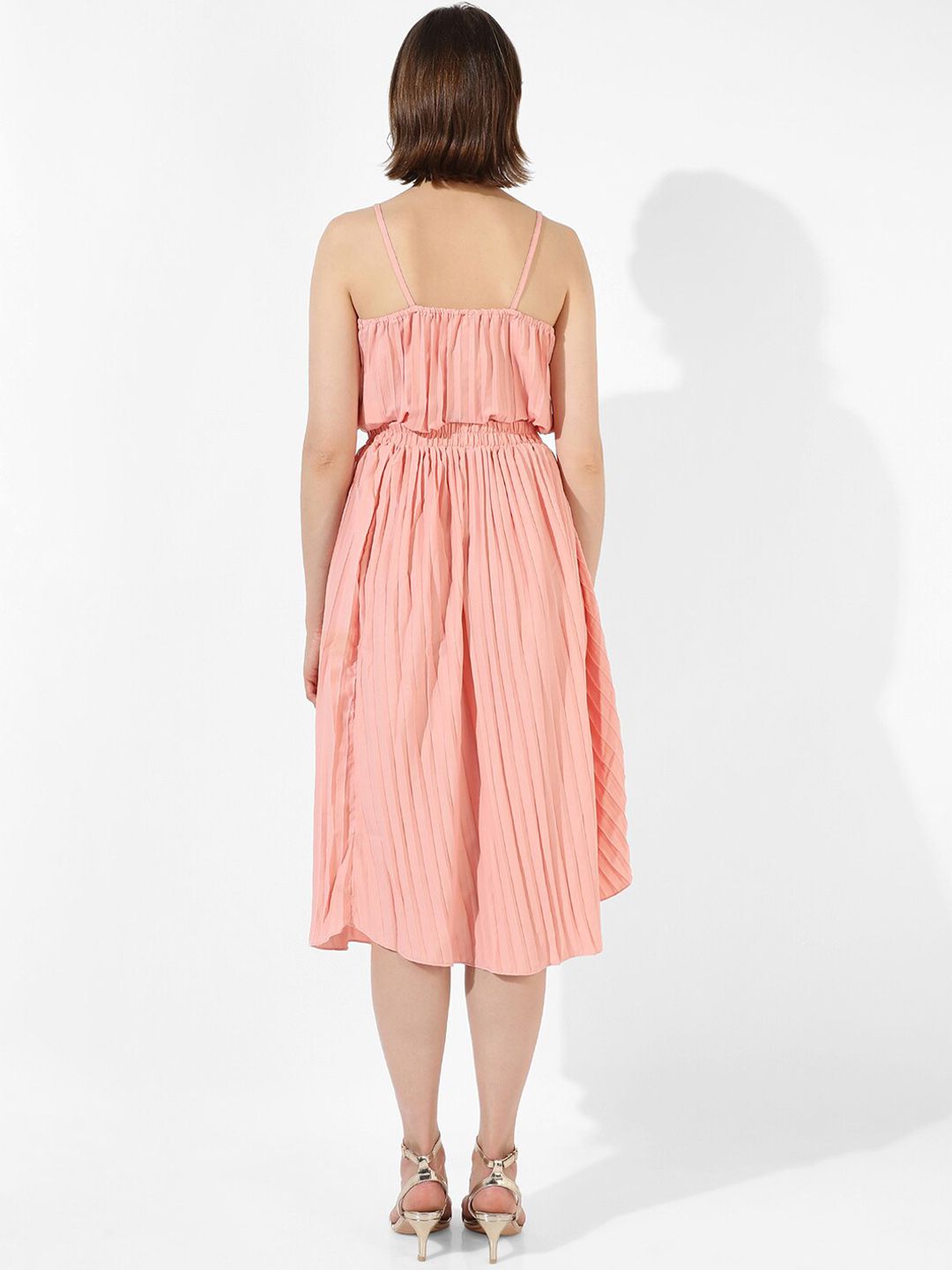 Accordion Pleated Top With Skirt Co-Ords