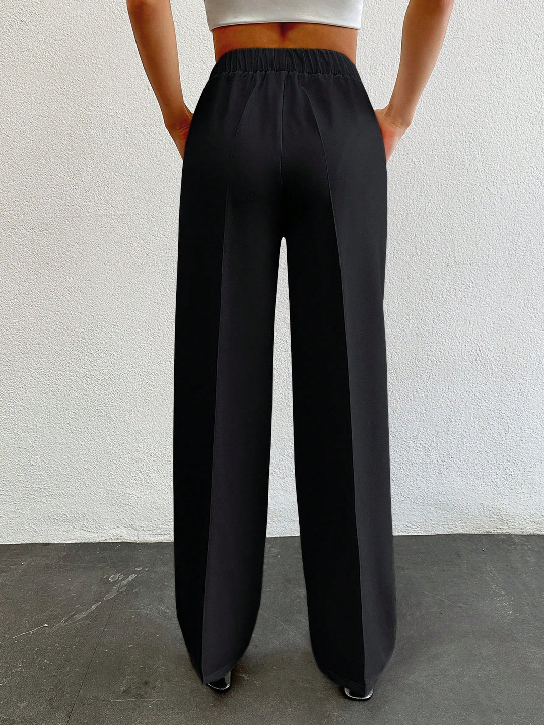 Formal Pleated Wide Leg Trouser