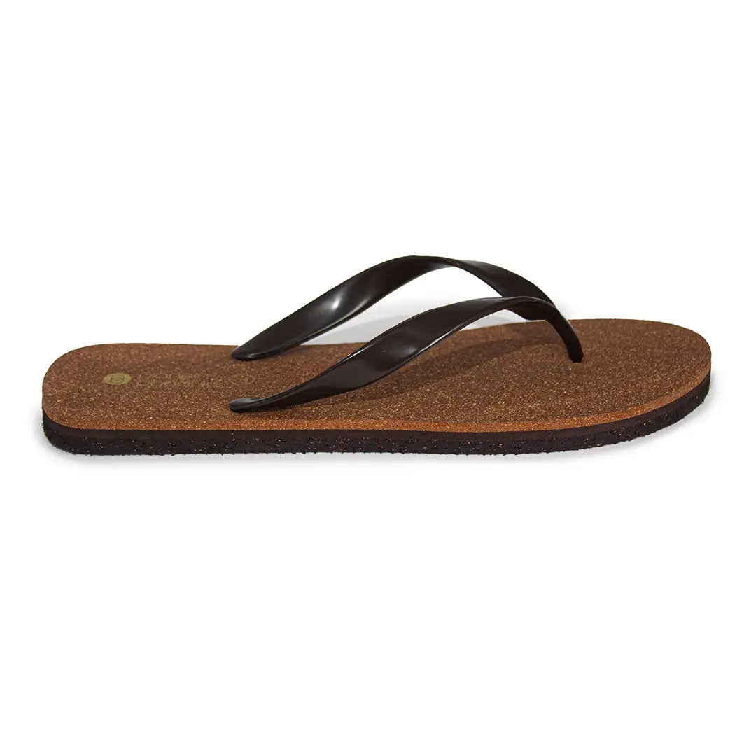 Exis Thong-Strap Cork Brown Men Flip-Flops