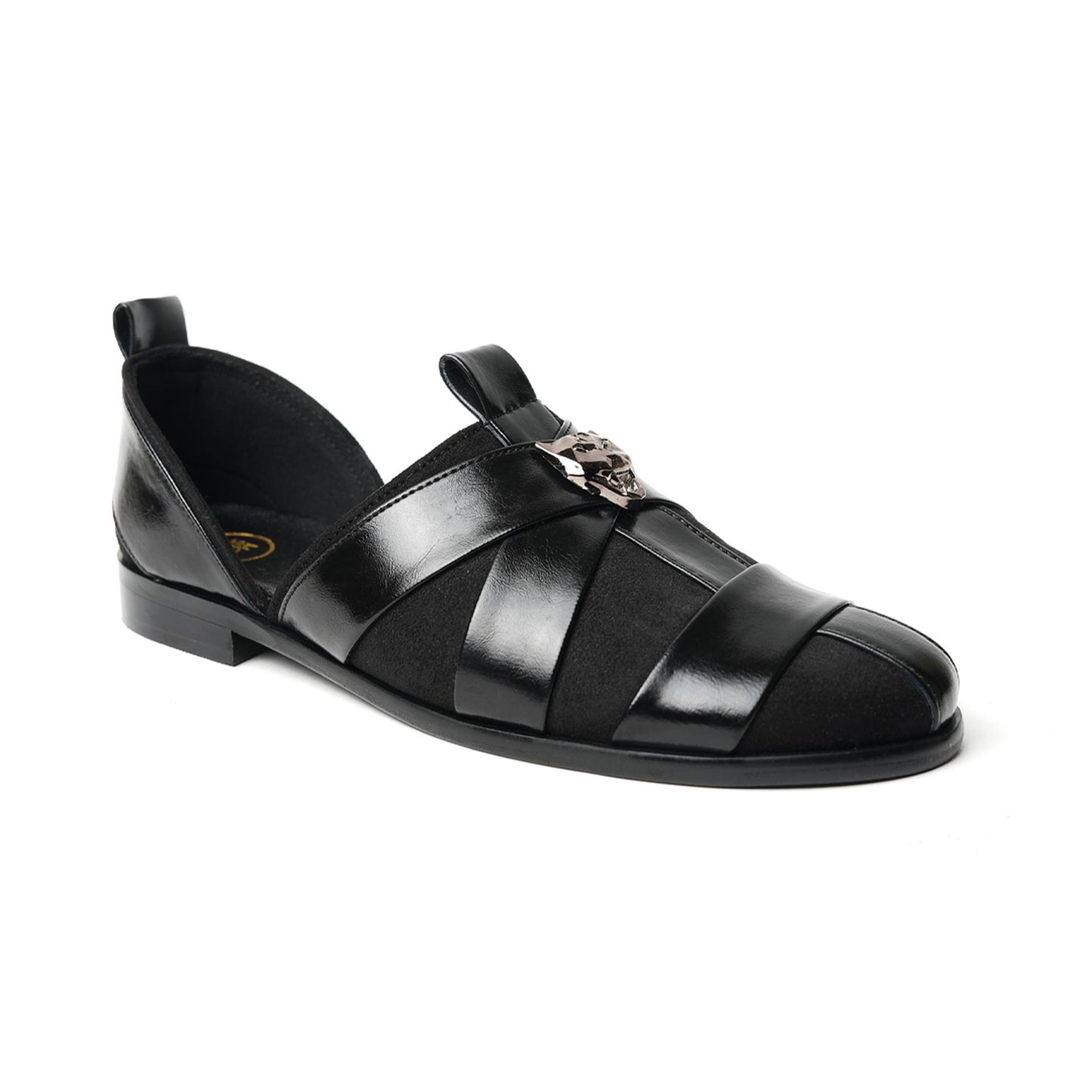 Monkstory Criss Cross Slip-On Sandal - Black