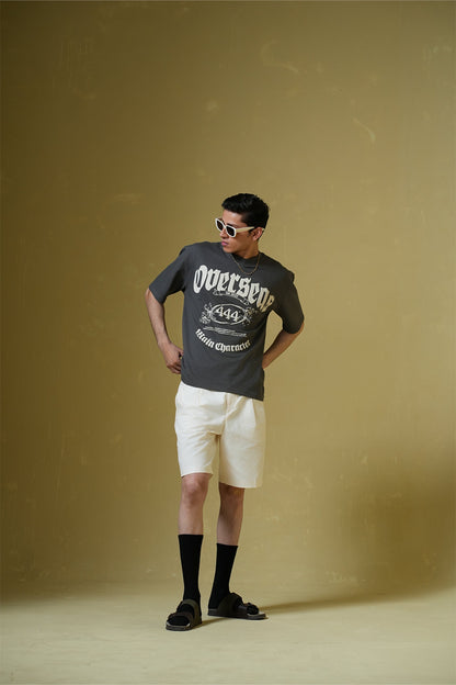 Overseas Smokey Grey Oversized T-Shirt