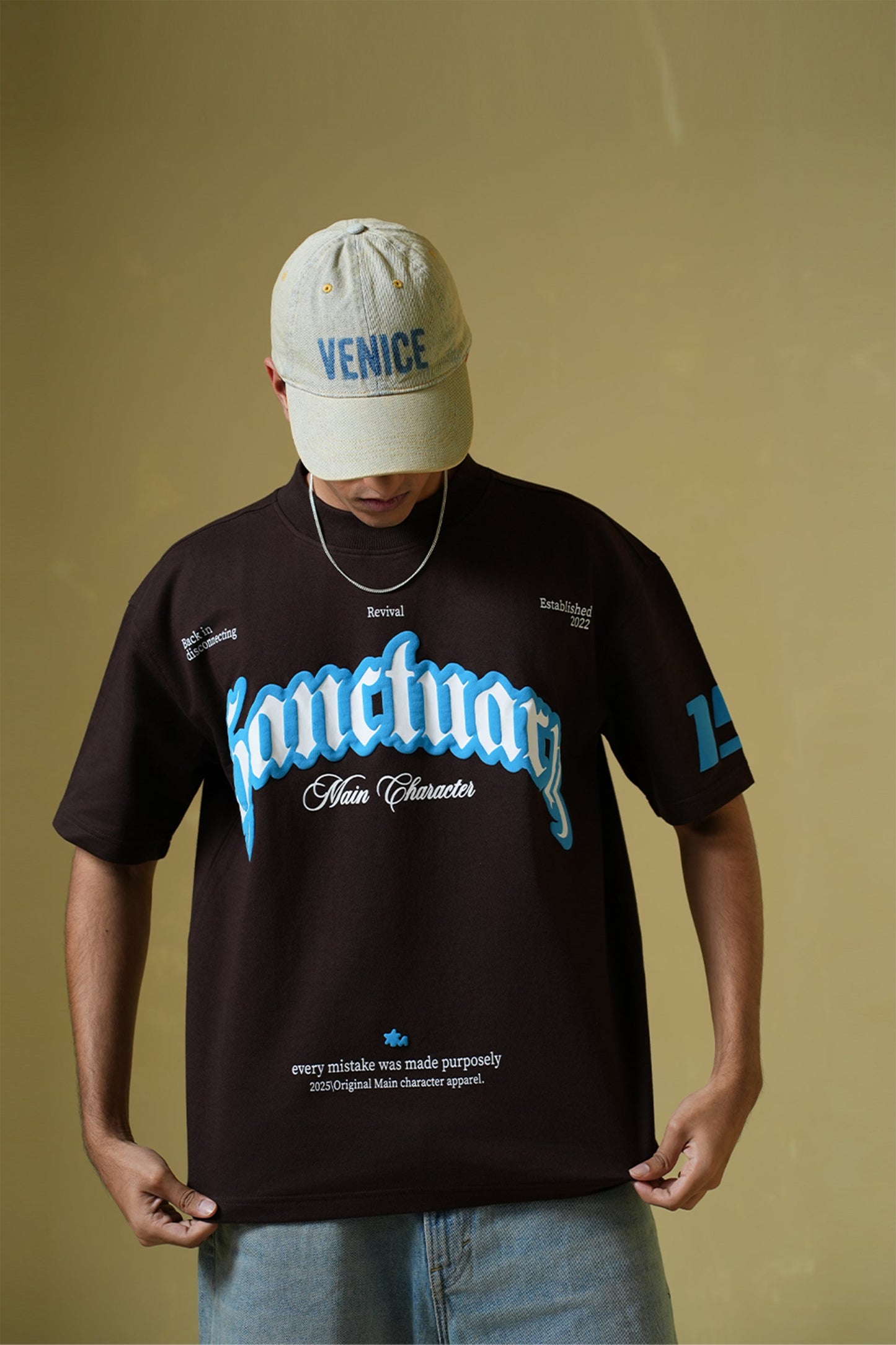 Sanctuary Brown Oversized t-shirt
