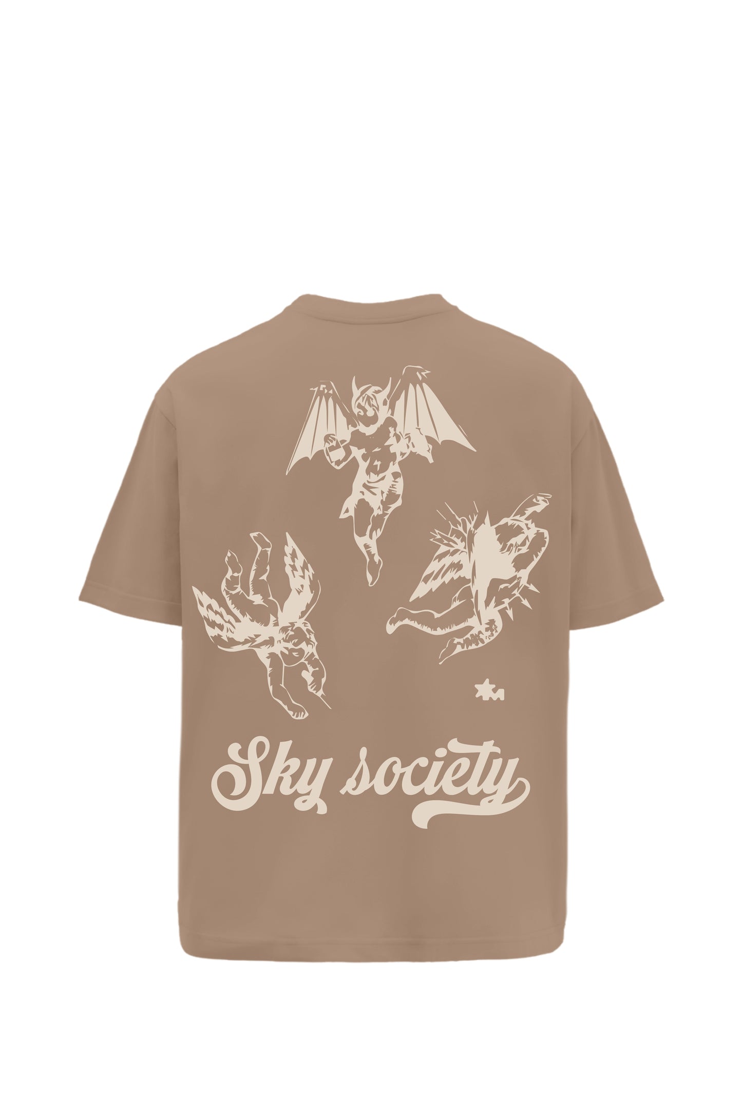 Sky Society Light brown oversized t-shirt