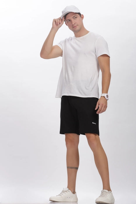 Everyday Cotton Shorts in Midnight Black
