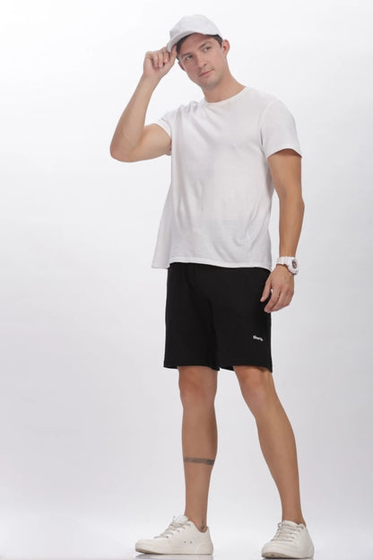 Everyday Cotton Shorts in Midnight Black