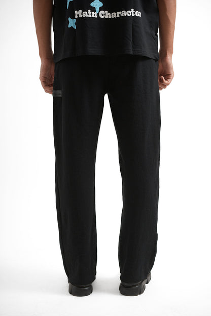 Black Waffle Lounge Pants
