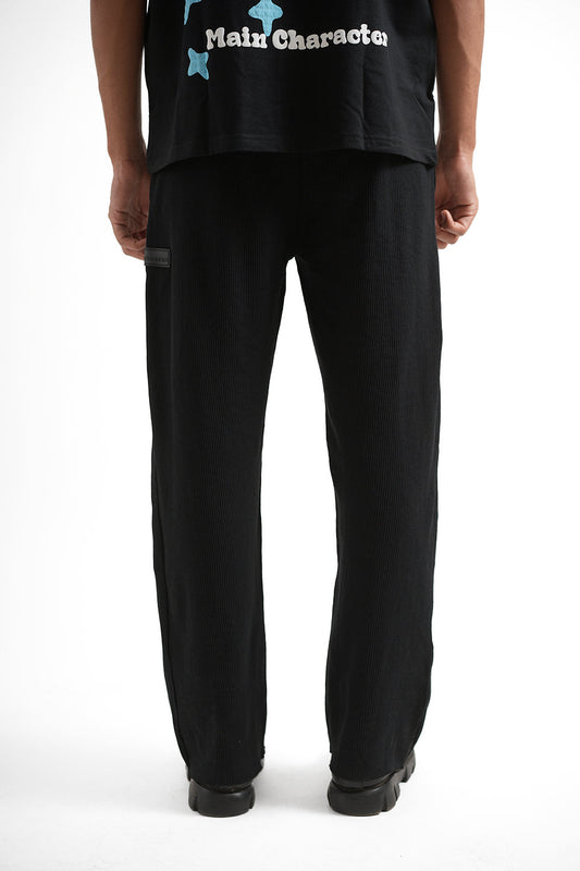 Black Waffle Lounge Pants