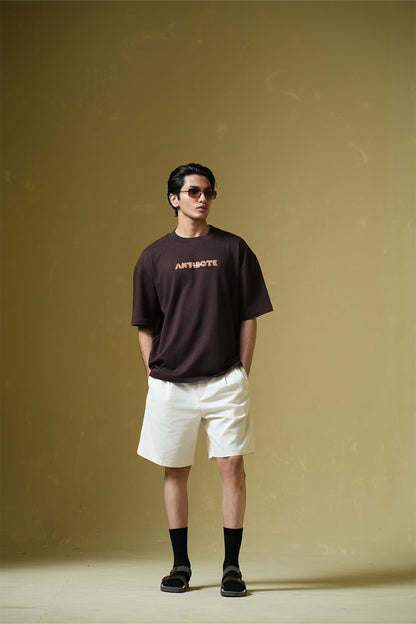 Antidote Brown Oversized T-Shirt