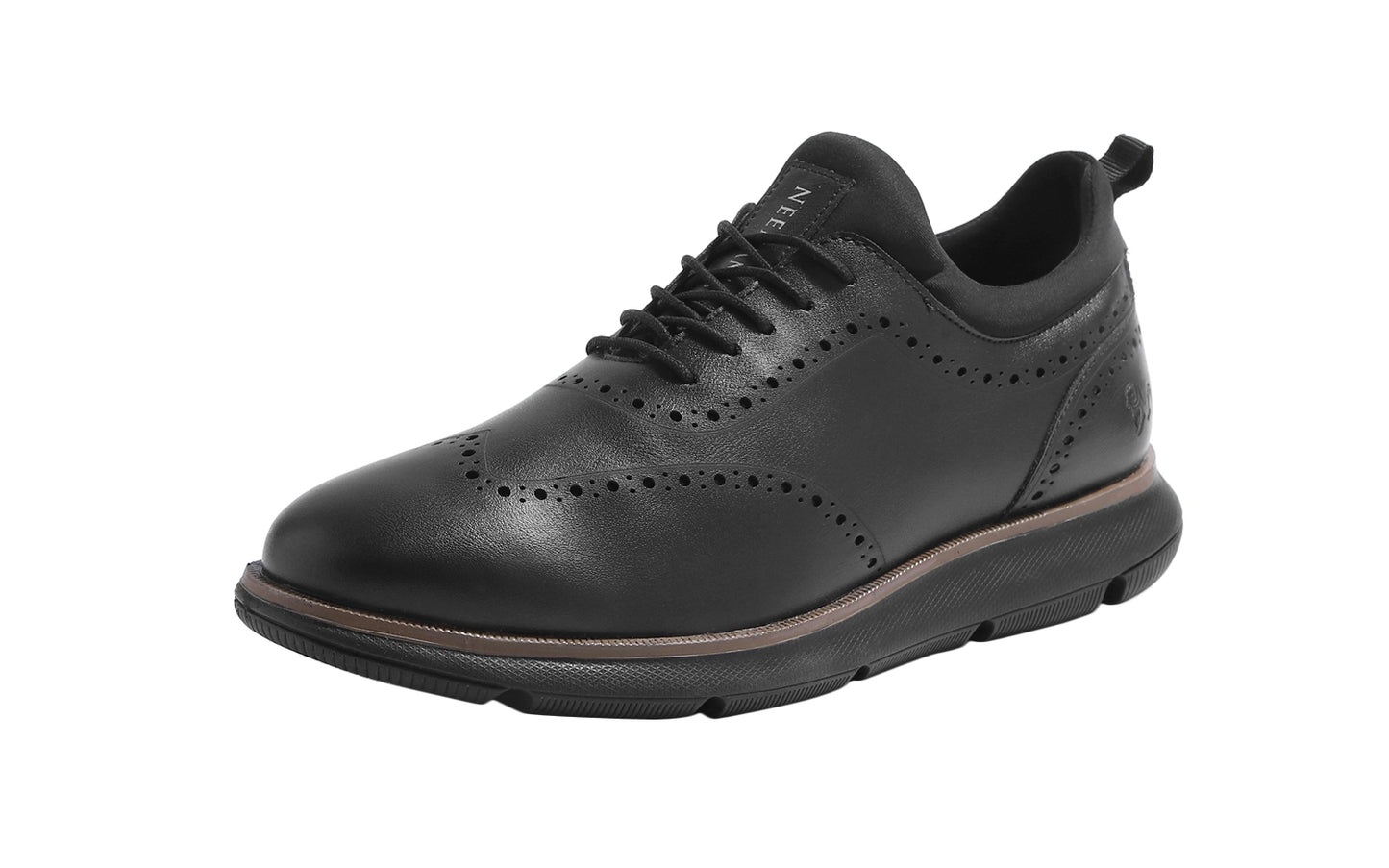 Neeman's Crossover Brogues for Men | Faux Leather (PU) on Mesh Base | Comfortable Semi-Casual Oxfords
