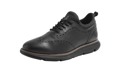 Neeman's Crossover Brogues for Men | Faux Leather (PU) on Mesh Base | Comfortable Semi-Casual Oxfords
