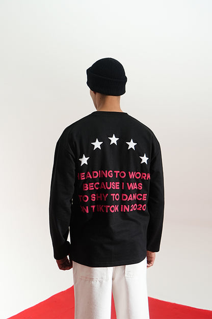 HEADING TO WORK SWEAT T-SHIRT