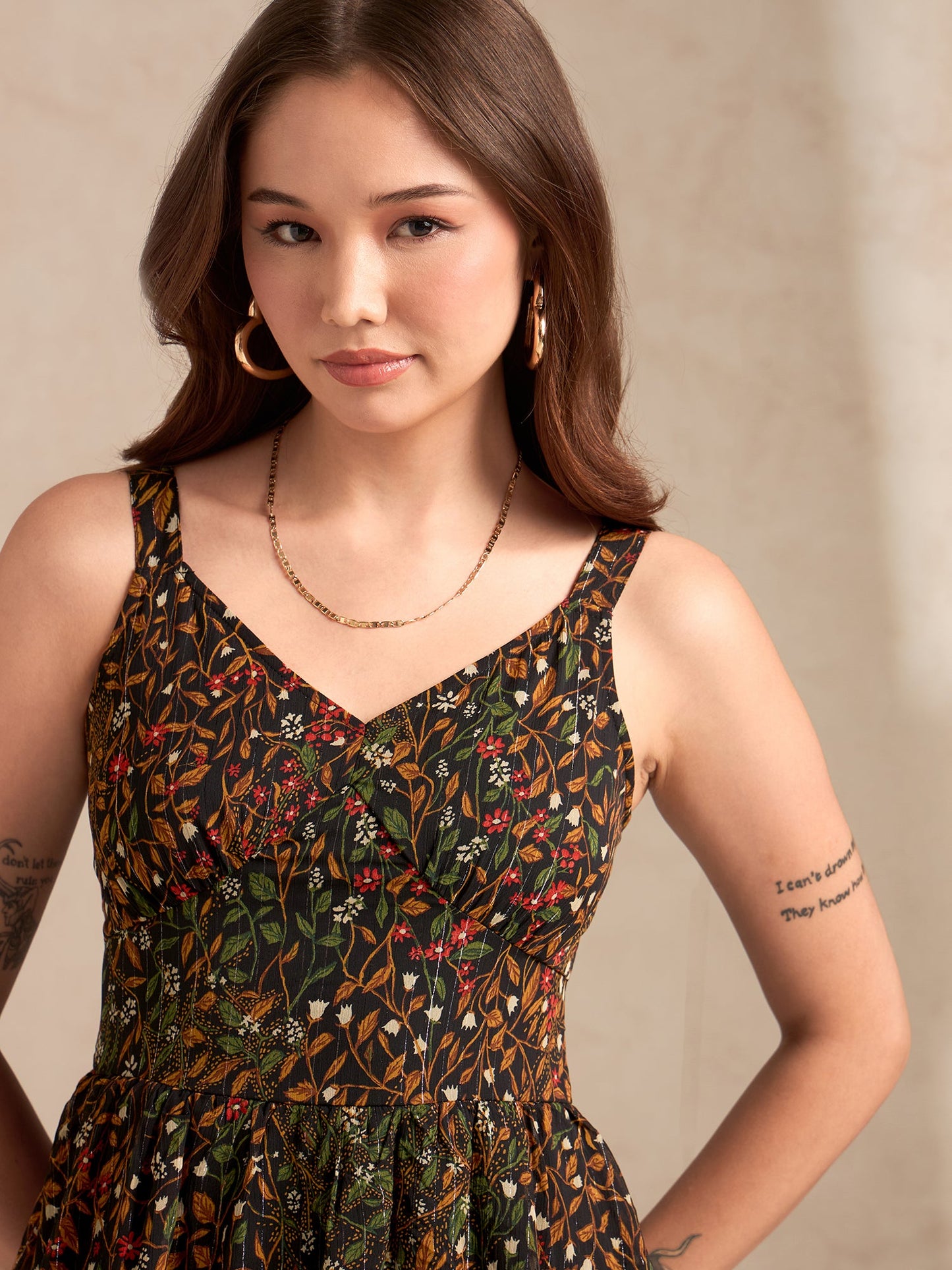 Multi Maxi Printed Tired Dress With Backless Look