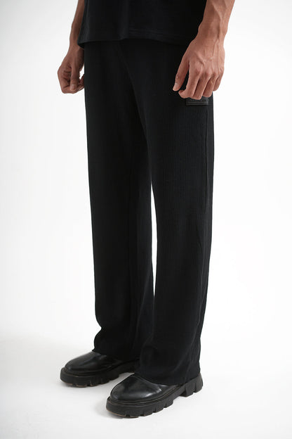 Black Waffle Lounge Pants