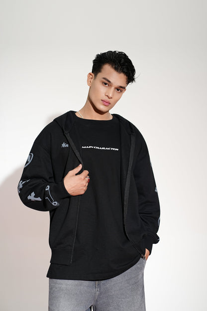 IMPERIAL OVERSIZED ZIPPER HOODIE