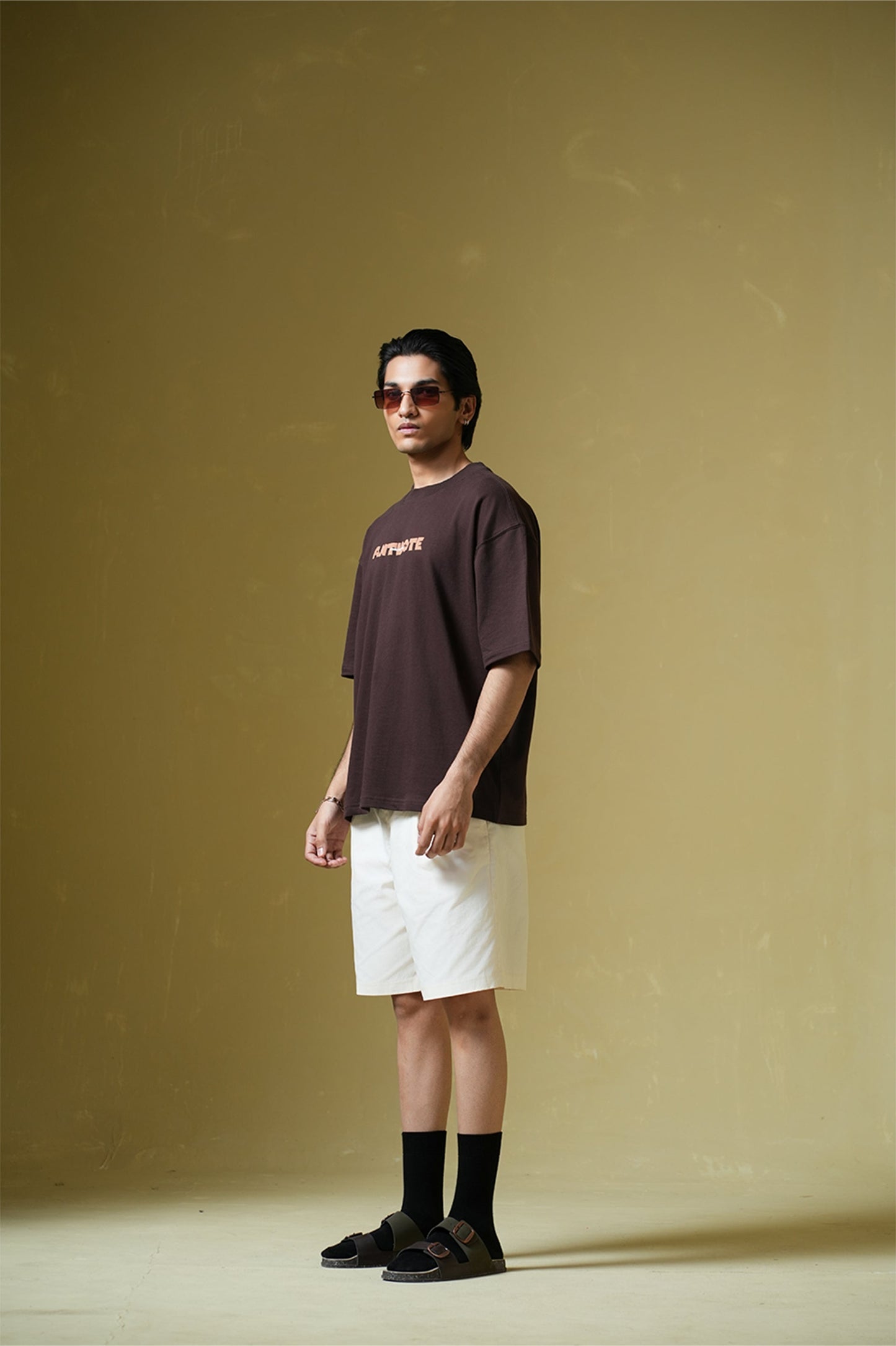 Antidote Brown Oversized T-Shirt