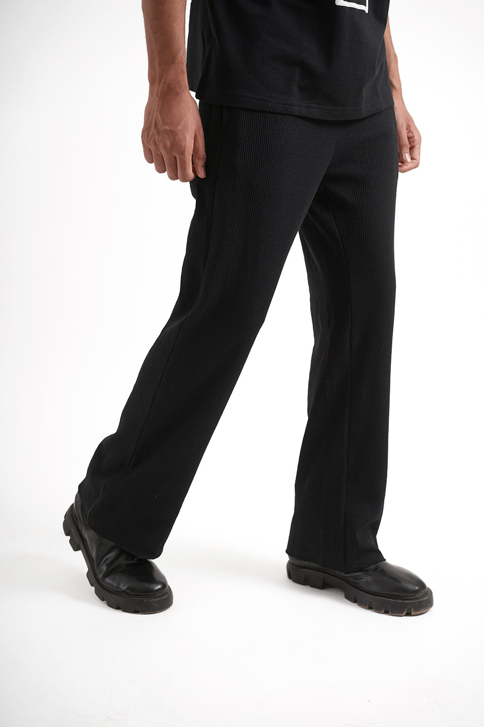 Black Waffle Lounge Pants