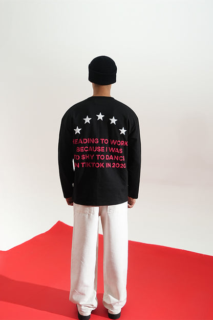 HEADING TO WORK SWEAT T-SHIRT