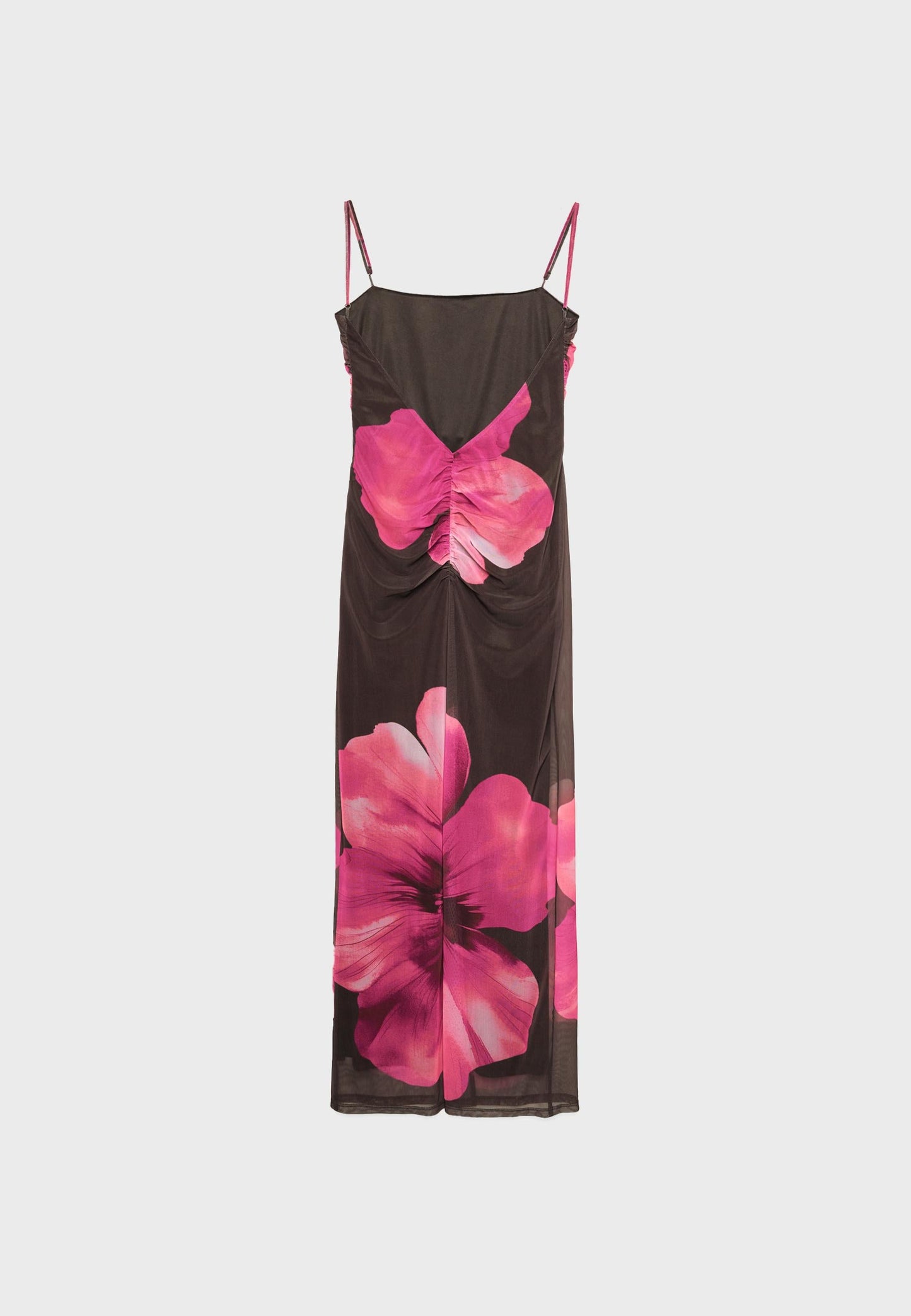 MWB Printed Tulle Long Dress