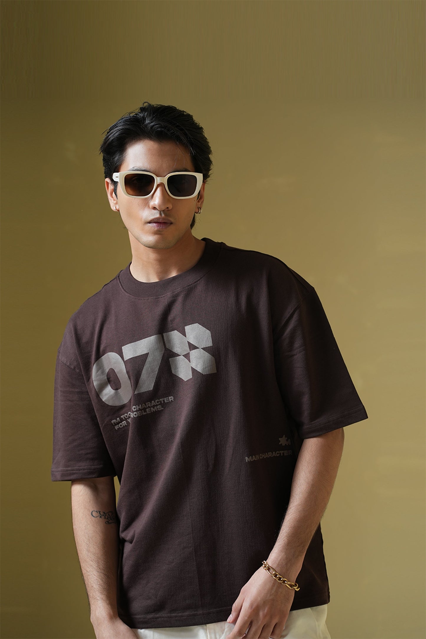 07 Brown Oversized T-shirt