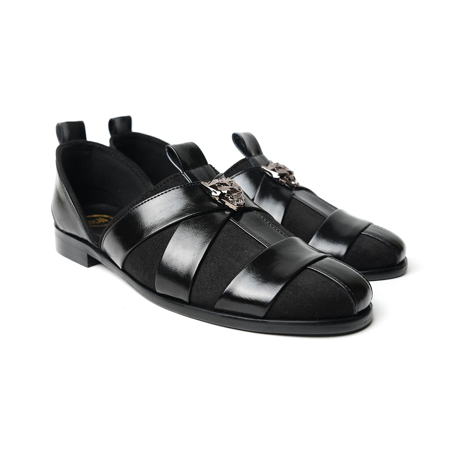Monkstory Criss Cross Slip-On Sandal - Black