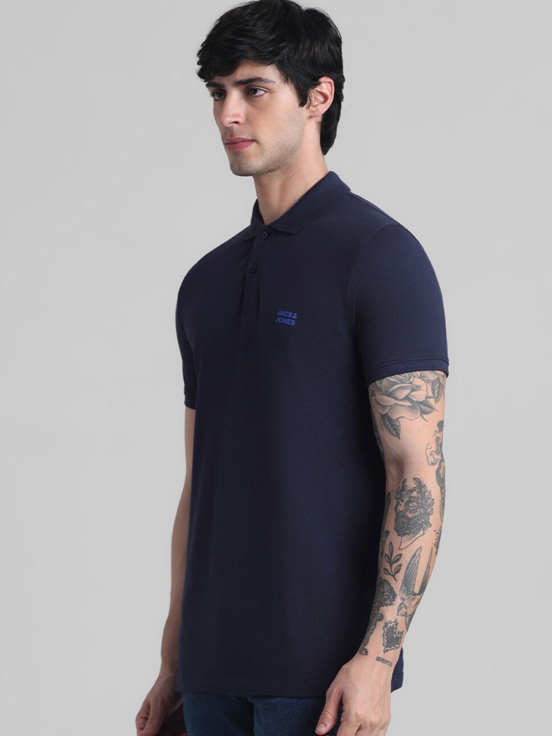 Polo Collar Slim Fit Pure Cotton T-shirt
