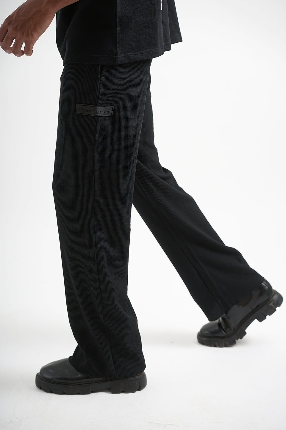 Black Waffle Lounge Pants