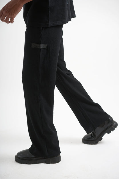 Black Waffle Lounge Pants