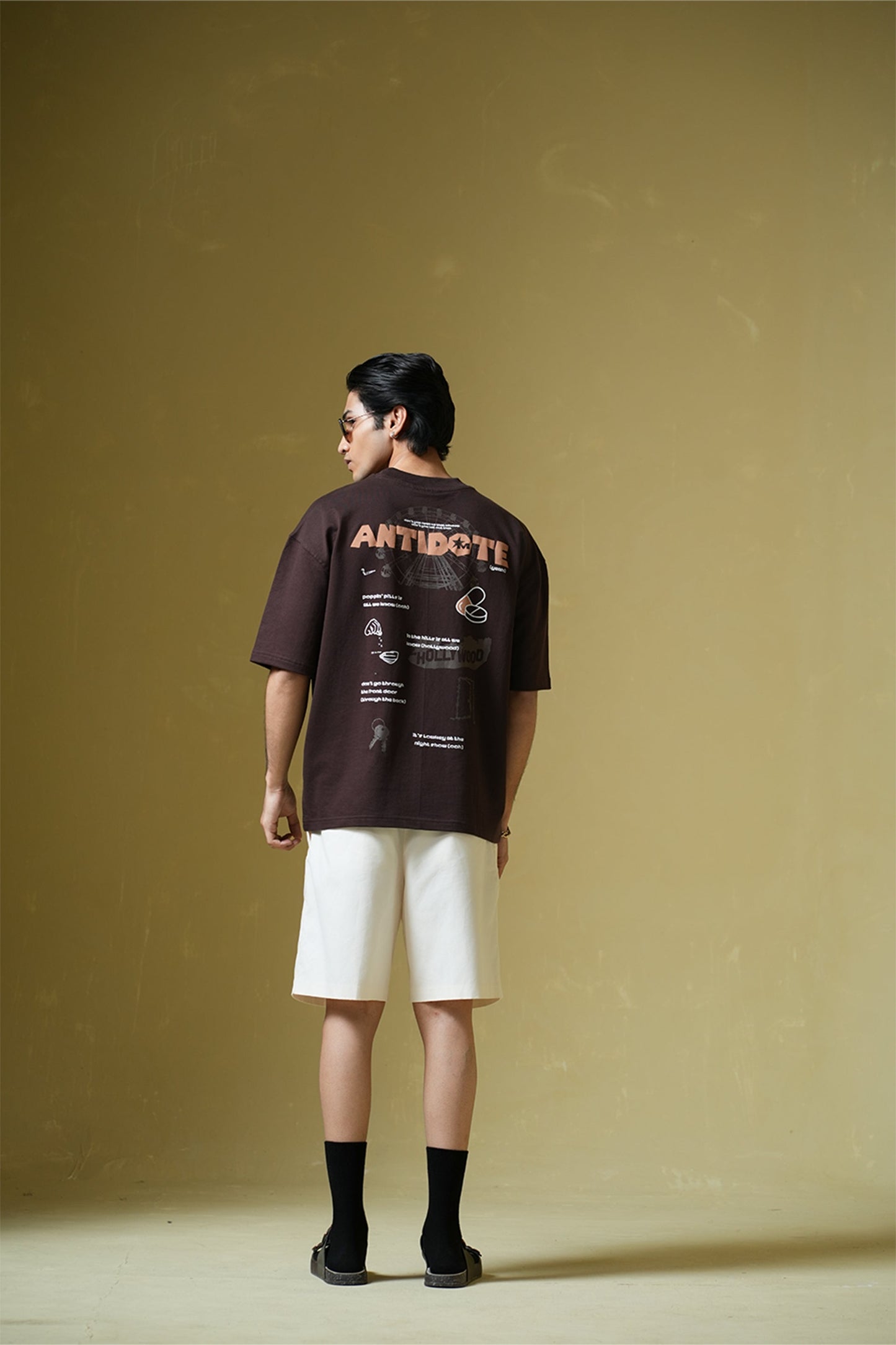 Antidote Brown Oversized T-Shirt